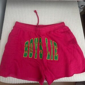 Boys Lie Pink shorts size L
